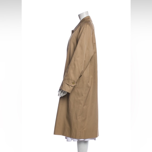 Burberrys’ Classic Collar Knee Length Coat with Plaid Interior Size 3XL - Picture 4 of 7